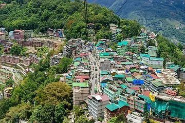 Gangtok city from the ropeway