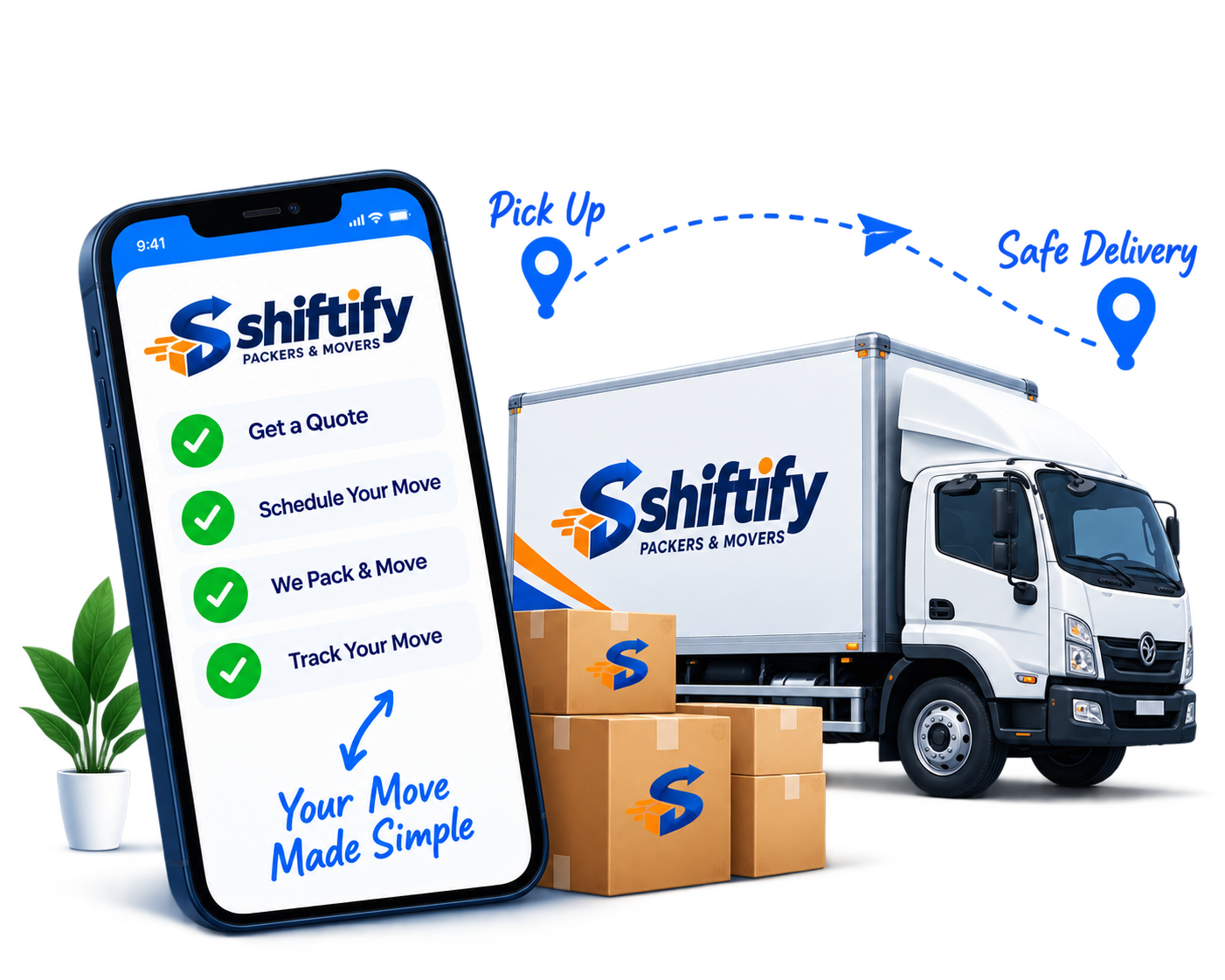 Shiftify moving process